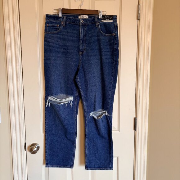 Abercrombie & Fitch Denim - 🔥 NWT Abercrombie Curve Love 90s Ankle Straight | Ultra High Rise | Size 16